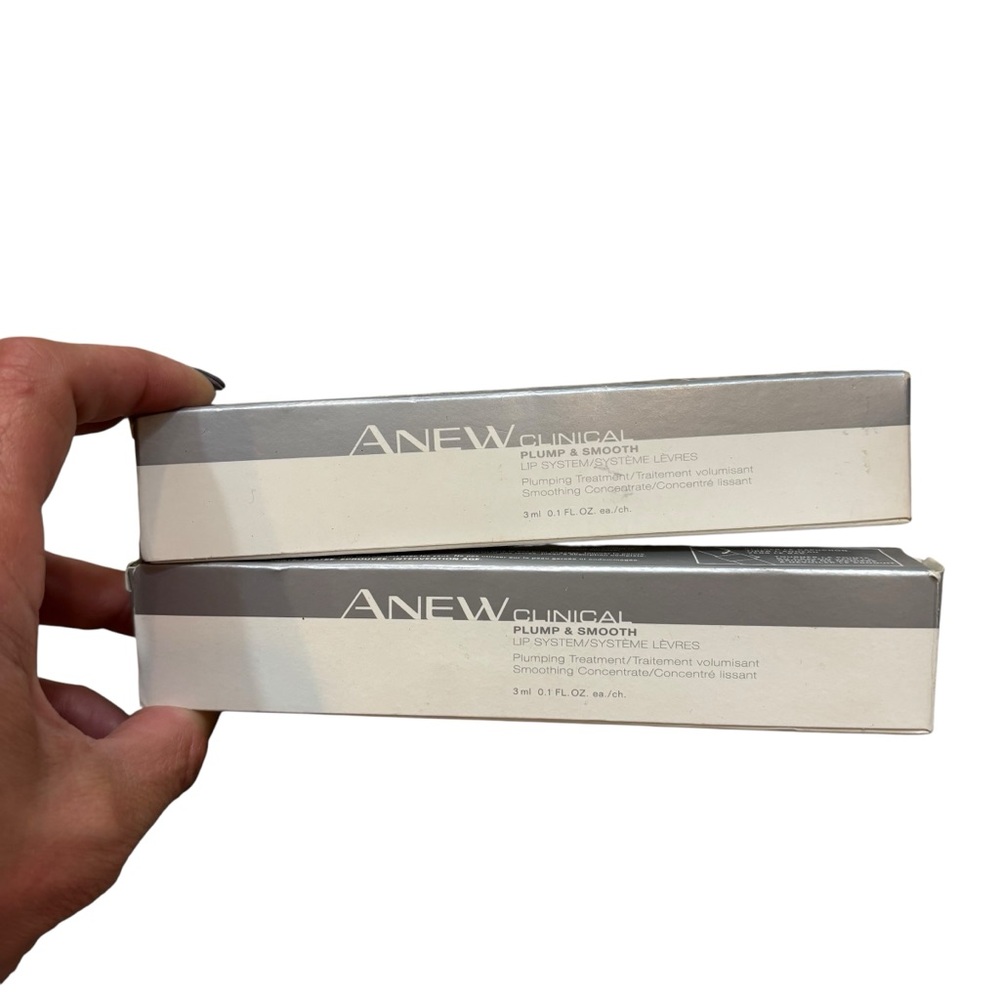 Two Brand New in Box Avon Anew Clinical Plump & Smooth Lip System‎ 0.1 Fl Oz